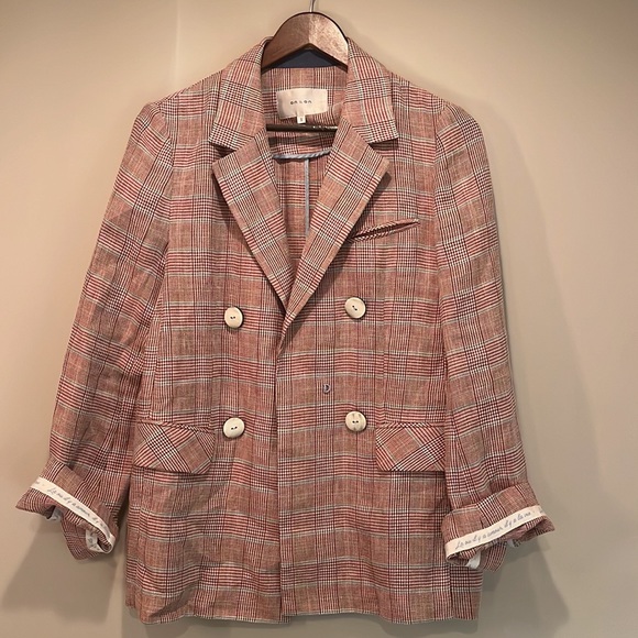 On & On Striped Linen Jacket in S - Picture 4 of 7